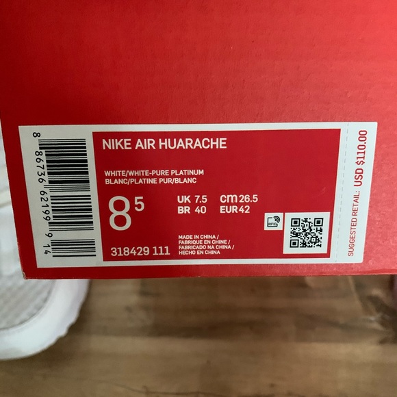 Like new mens Nike Hurache shoes size 8.5 - Picture 4 of 4